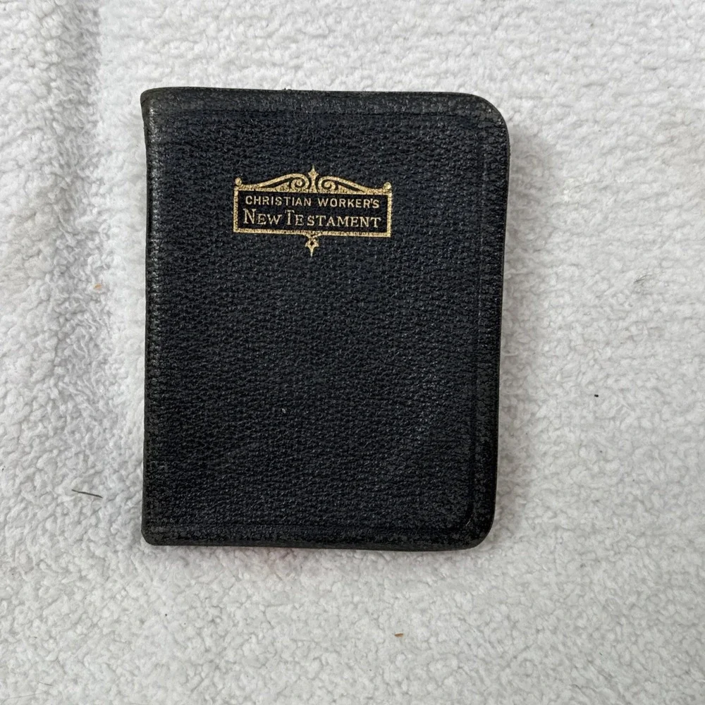1924 KJV International Christian Worker's New Testament Bible John Winston